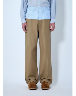 Dries Van Noten Wide-Leg Trousers With Elasticated Waistband - Multicolour