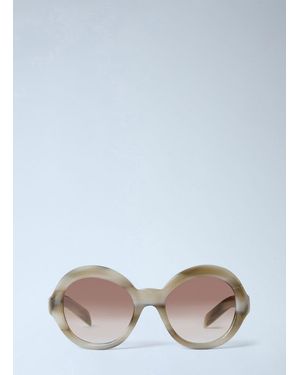 Prada Pr D08Su Round Sunglasses - White