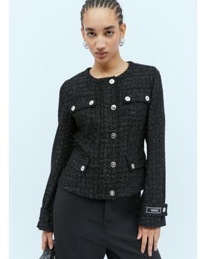 Versace Medusa Tweed Jacket - Black