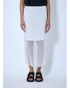 Cecilie Bahnsen Cbdonna Skirt Windflower Emb - Blue