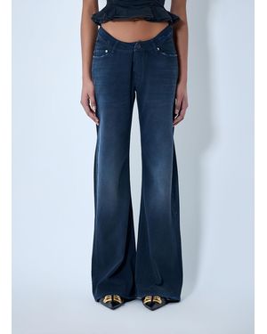 Balenciaga Curved Waist Jeans - Blue