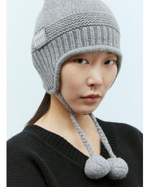 Miu Miu Wool And Cashmere Beanie - Grey