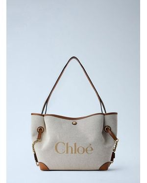 Chloé Clover Double Carry Bag - Blue
