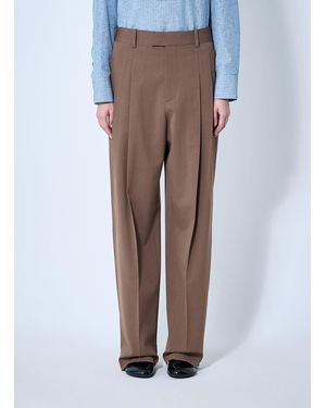 Bottega Veneta Tailored Wool Trousers - Brown