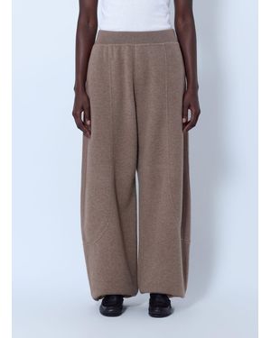 Max Mara Wide-Leg Knit Pants - Brown
