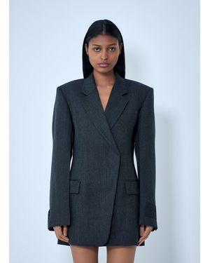 Alexander Wang Tailored Wool Blazer Dress - Blue