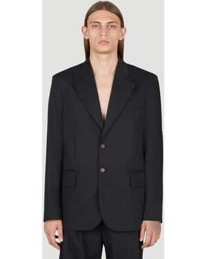 Diomene Wool Suit Blazer - Black
