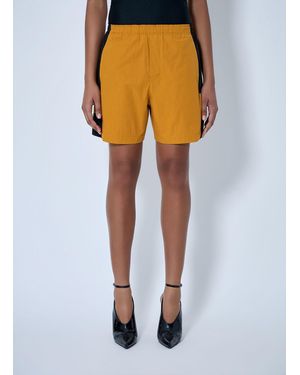 Saint Laurent Elasticated Waist Shorts - Yellow