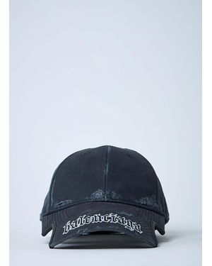 Balenciaga Logo Motif Baseball Cap - Blue