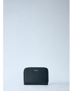 Jil Sander Pocket Zip Around Wallet - Blue