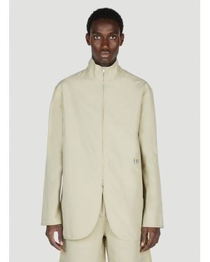 Diomene Embroidered Jacket - Natural