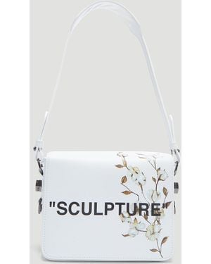 Off-White c/o Virgil Abloh Sculpture Flower Flap Bag - White