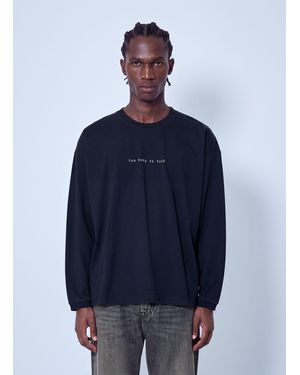 Vetements Too Busy To Fuck Longsleeve - Blue