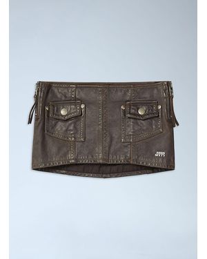 Miss Sixty Patch Pocket Mini Skirt - Grey