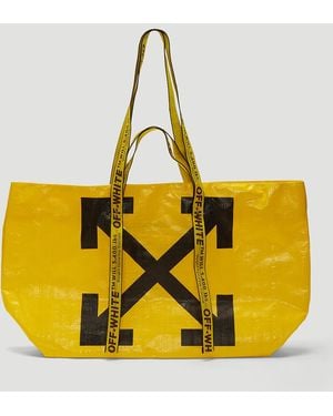 Off-White c/o Virgil Abloh Commercial Arrow Tote Bag In Yellow