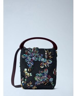 Dries Van Noten Micro Embroidered Bag - Blue