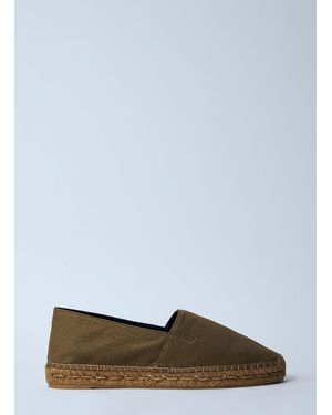 Saint Laurent Cotton Espadrilles - Green