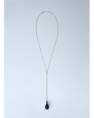 TOTEME Large Onyx Drop Necklace - Blue