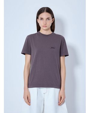 Jacquemus Gros Grain Crewneck T-Shirt - Purple