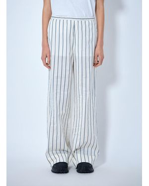 Moncler Striped Trousers - Blue