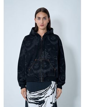 VAQUERA Marilyn Denim Hooded Jacket - Blue