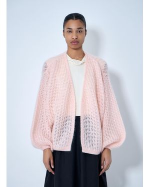 TOTEME Open Knit Cardigan - Pink