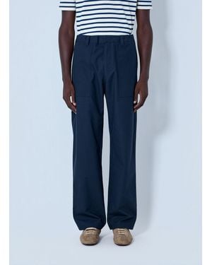 Prada Wide-Leg Tailored Trousers - Blue
