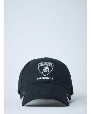 Balenciaga x Lamborghini Logo Motif Baseball Cap - Blue