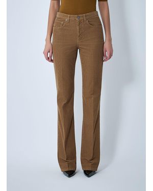 Saint Laurent Clyde Corduroy Trousers - Brown
