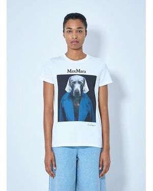 Max Mara Graphic Print T-shirt - Blue