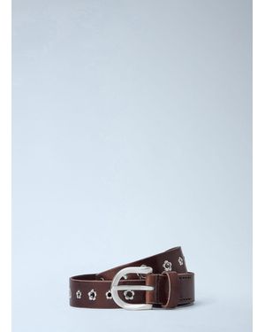 Our Legacy 3.5 Cm Flower Belt - White