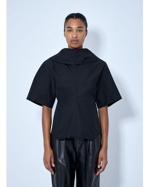 Bottega Veneta Asymmetrical Cut Top - Blue