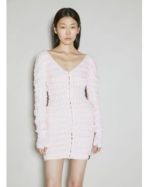 Isa Boulder Cut-out Cereal Mini Dress - White