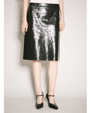 Prada Craquelã Leather Skirt - Multicolour