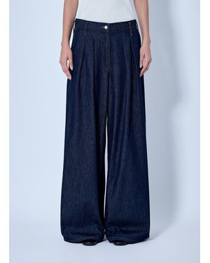 Dries Van Noten Wide-leg Denim Pants - Blue