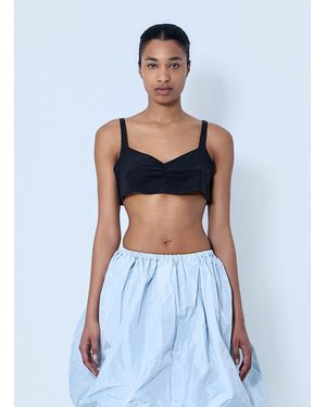 Prada Structured Bralette Top - White
