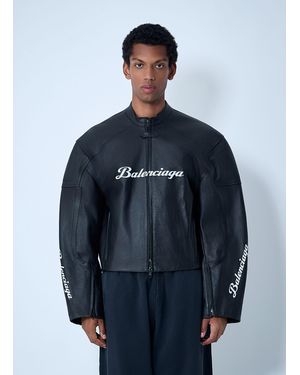 Balenciaga x Lamborghini Automobili Lamborghini Biker Jacket - Blue