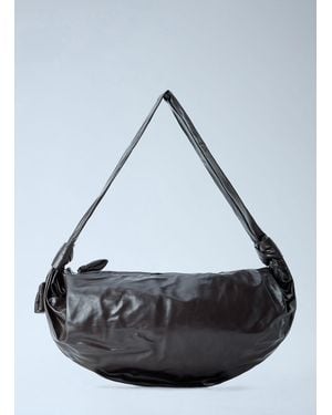 Lemaire Large Soft Croissant Bag - Gray