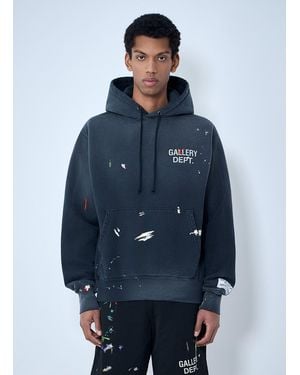 GALLERY DEPT. Paint Splatter Hooded Sweatshirt - Blue