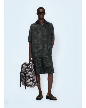 Off-White c/o Virgil Abloh Off Jacquard Fresco Bowling Shorts - Black