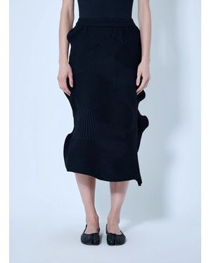 Issey Miyake Kone Kone Midi Skirt - Blue