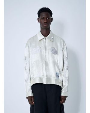 Maison Mihara Yasuhiro Souvenir Bomber Jacket - White