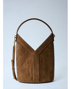 Saint Laurent Y Top-Handle Bucket Bag - Blue