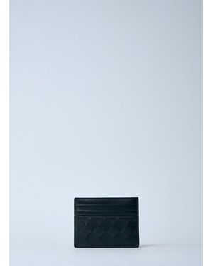Bottega Veneta Intrecciato Leather Cardholder - Blue