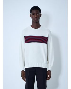 Visvim Cotton-And-Silk-Blend Sweater - White
