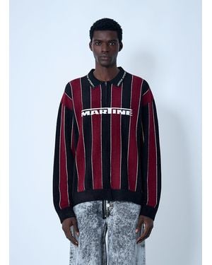 Martine Rose Logo Motif Polo Shirt - Red