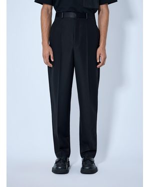 Bottega Veneta Mohair Wool Canvas Trousers - Blue