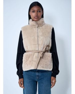 Moncler Joui Teddy Down Vest - Blue