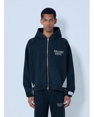 GALLERY DEPT. Zip-Up Logo Hoodie - Blue
