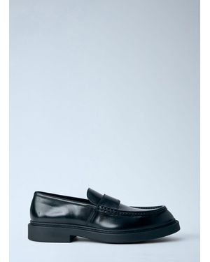 Jil Sander Brushed Leather Loafers - White